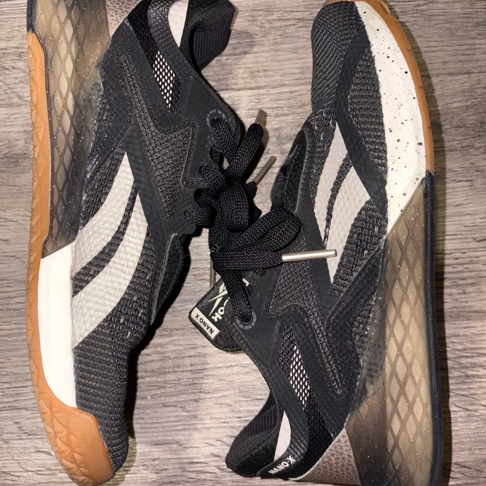 Reebok Nano Black and Gray Sneakers